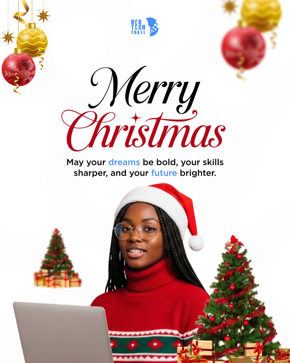 This Christmas, we celebrate more than the season, we celebrate growth, we celebrate you🎄

Merry Christmas to our incredible women in tech
We’re proud to walk this tech journey with you. 

#HerTechTrail
#WomenInTech
#MerryChristmas
