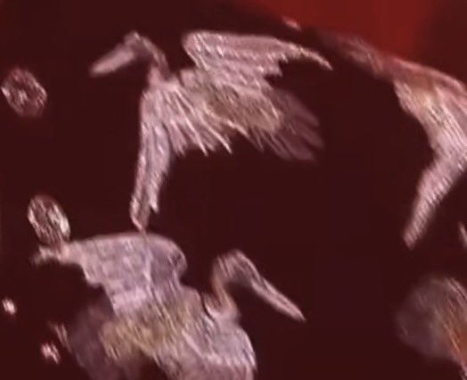 HONGSMINGKI's tweet image. the same cloud patterns were shown during their gayo stage today along with dragons and birds (peacock and i think japanese cranes but dont quote me on bird types) on their outfits….oh these crazy details WE LOVE YOU ATEEZ!!! this is soooo cool