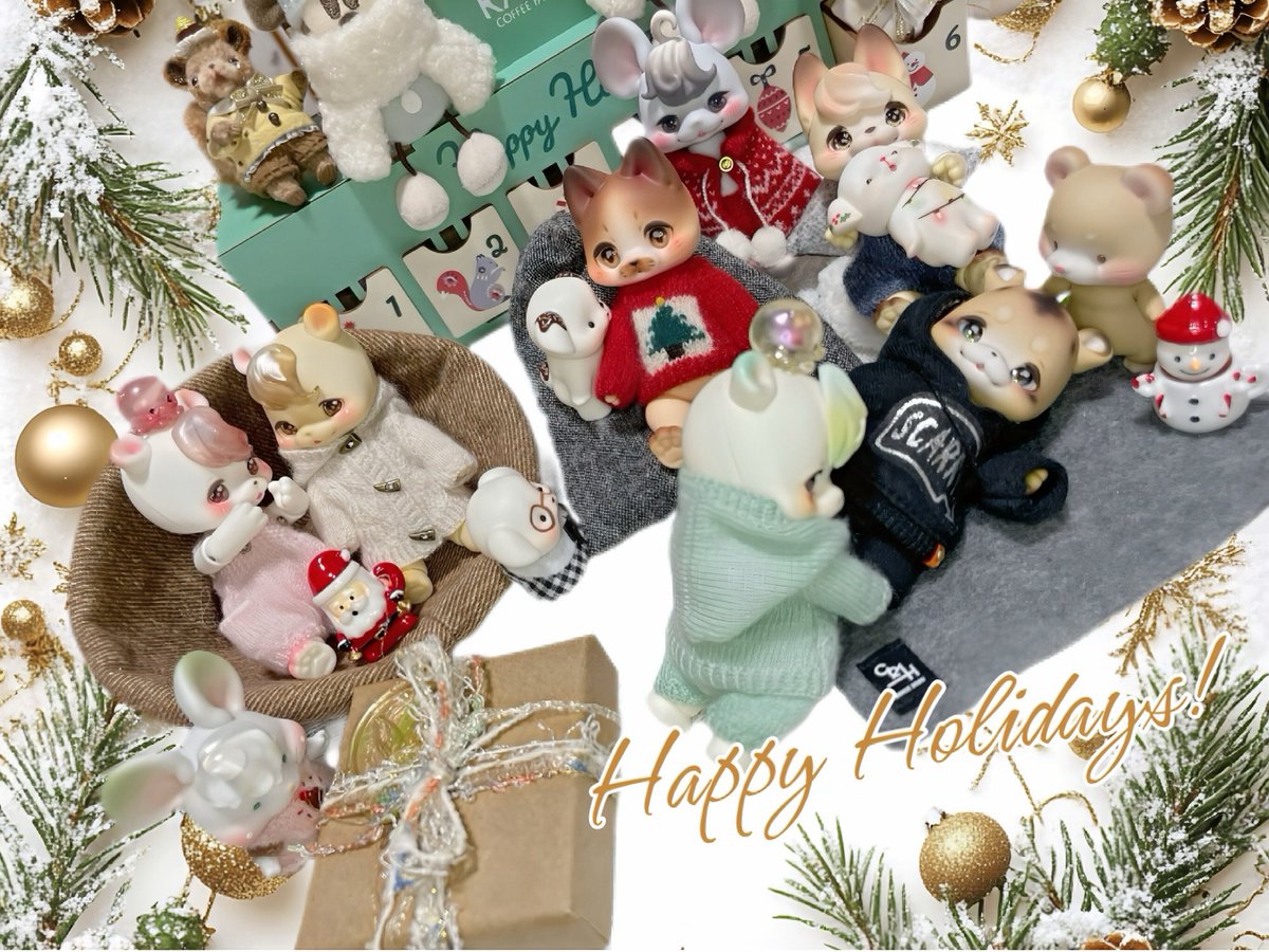 ☃︎𖢔𓍄𓃕𝕄𝕖𝕣𝕣𝕪 ℂ𝕙𝕣𝕚𝕤𝕥𝕞𝕒𝕤𓍄𓃕︎𖢔☃︎
ここぞとばかりに新しいoutfitを着せる💗

knit：<a href="/yuzukover01/">Огонёк</a> さま
knit：<a href="/chouchoudollho1/">슈슈돌하우스(chouchoudollhouse)</a> さま
hoodie &amp; bottom：<a href="/PaPaPaPanties/">やまだ</a> さま

#kumukuku #쿠무쿠쿠 #puko #purang #marong #mio #mazo #dori #goma #h_nest