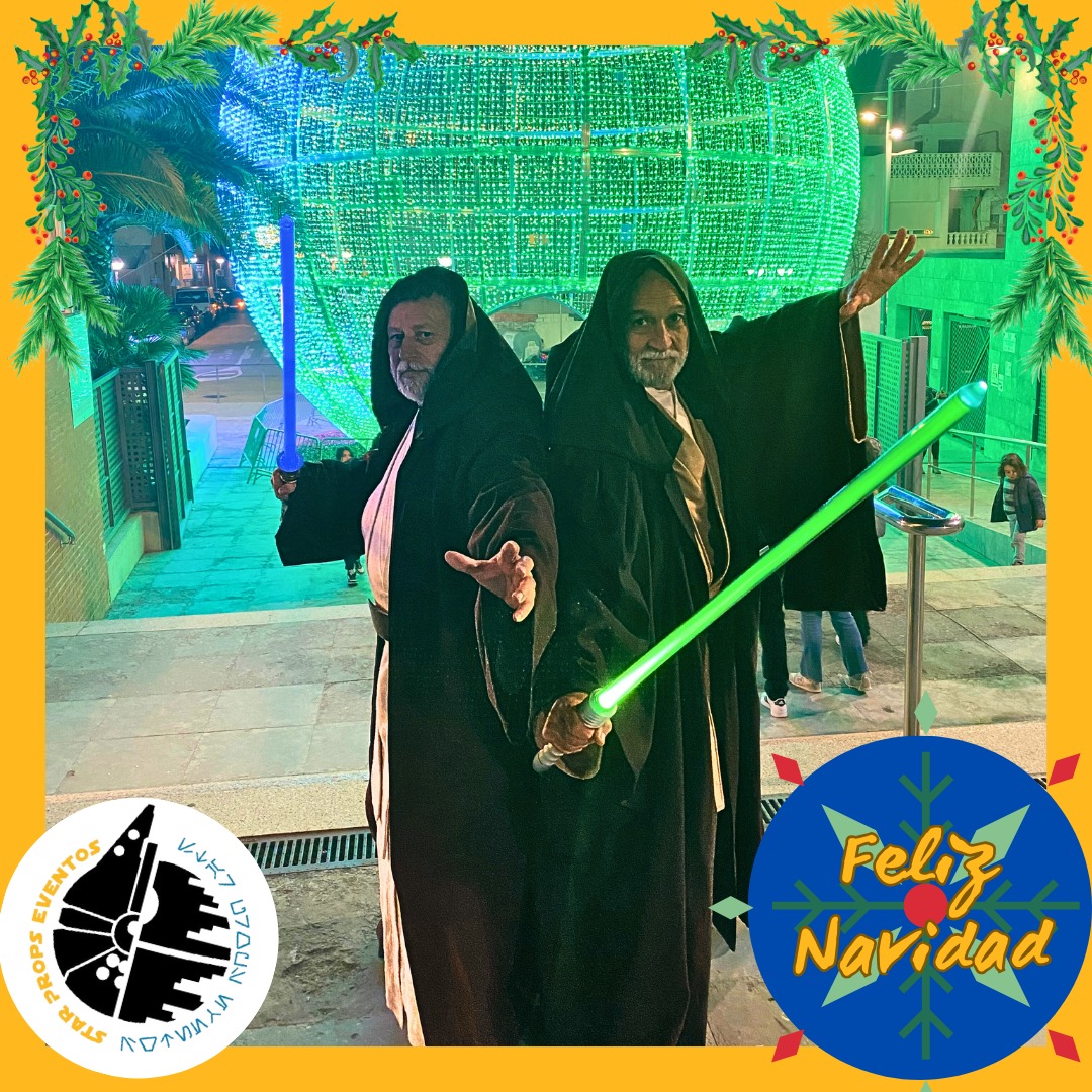StarProps's tweet image. Desde la familia de Star Props deseamos que la Fuerza y la luz os acompañe durante estas Fiestas. Feliz Navidad. 

#starprops #strapropseventos #starwars #sinanimodelucro #starwarscosplay