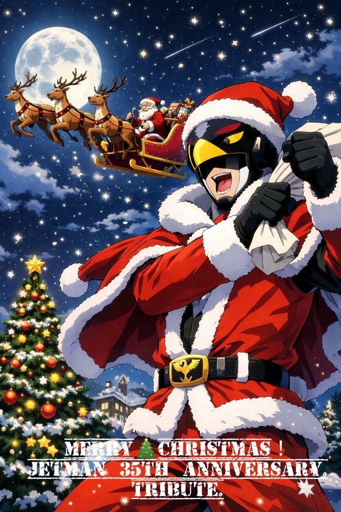 Merry🎄Christmas！

喉風邪流行中😷
蜂蜜と生姜と白湯で
喉潤しております🐝🌸

生憎ながら…
🎄Xmasは休肝日

完全復活するまで
もう暫くの辛抱です

鳥人戦隊ジェットマン35周年記念イベント
第一弾
2.14 Tribute 

告知詳細案内は今暫くお待ち下さい🎄🌌✨