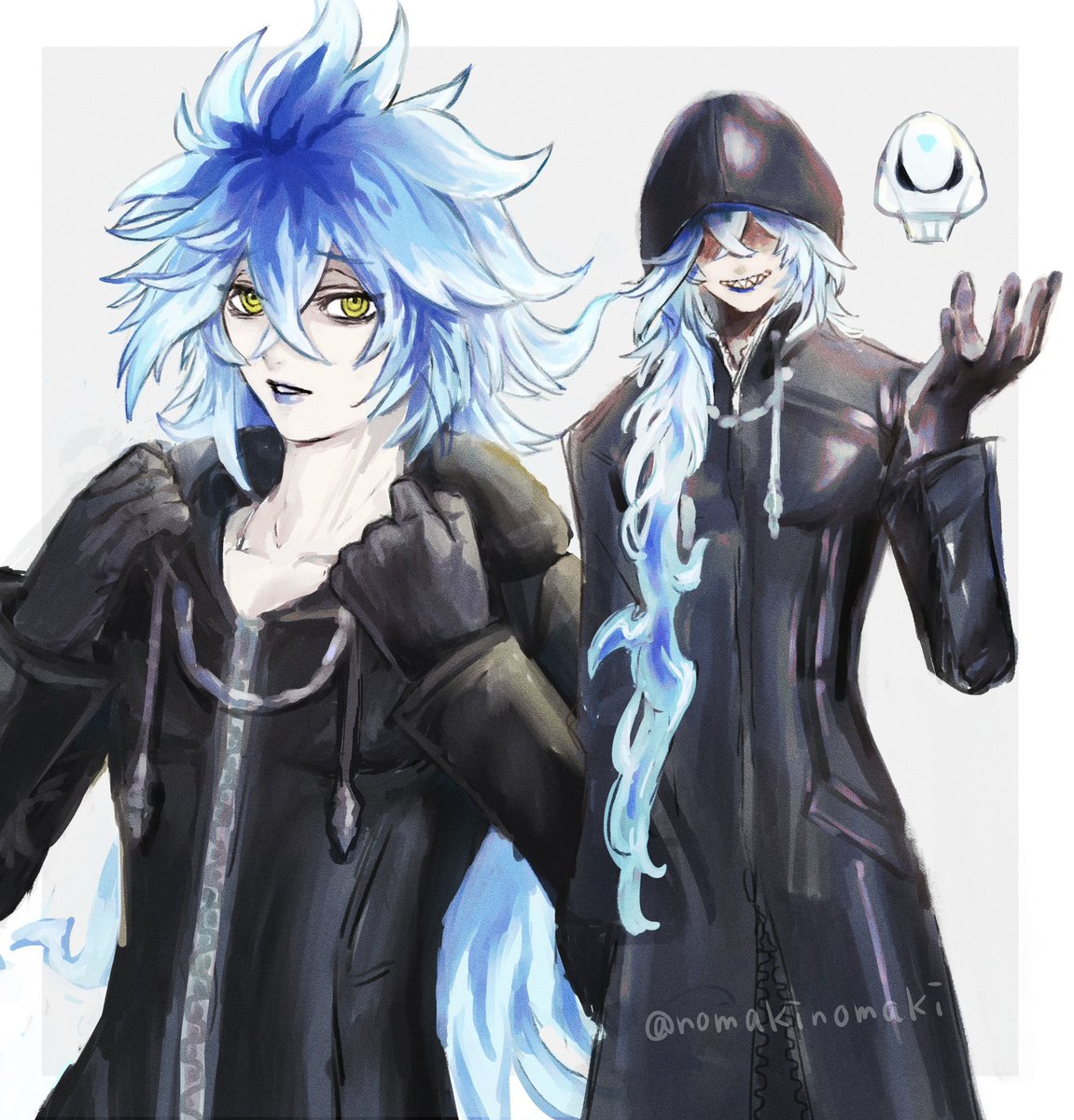 nomakinomaki's tweet image. 機関の服を来て欲しかった
クロスオーバー  💀
#ツイステファンアート   #KH