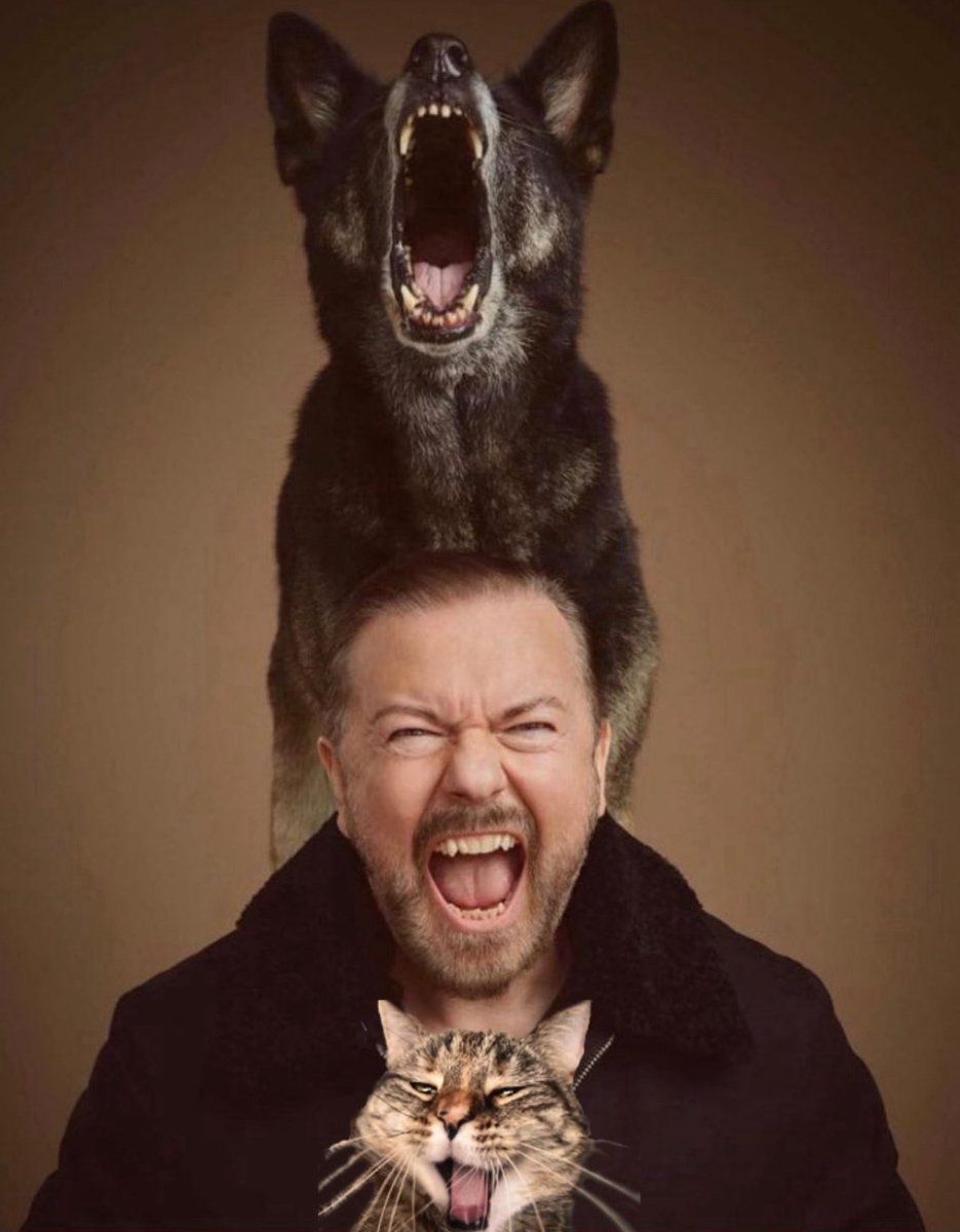 rickygervais's tweet image. Merry Christmas everyone. Particularly the amazing volunteers and charity workers who are helping human &amp;amp; nonhuman animals today &amp;amp; all year round.