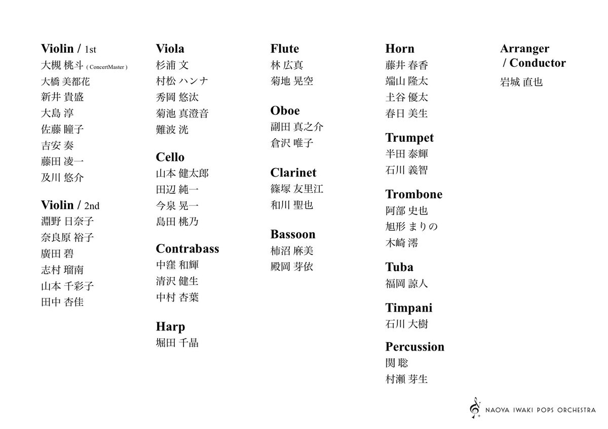 Naoya Iwaki Pops Orchestra tweet media