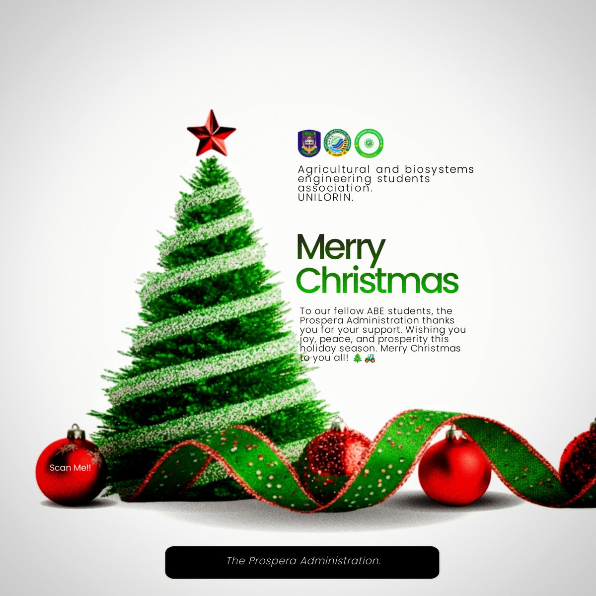 abe_unilorin's tweet image. 🎄 Merry Christmas from ABESA UNILORIN!  
Wishing you joy, peace, and warmth this festive season.  

#MerryChristmas #ABESA #BetterByFar