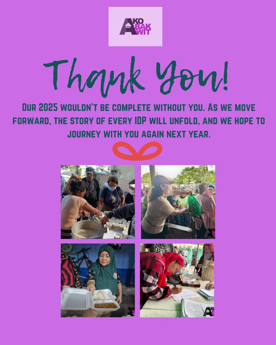 Assalamu Alaikum! (Peace be upon you)

We've been very lucky to have you on this journey. Grateful for all your support and help. Thank you!!!!  #AkoBakwit #IDPs #bakwit