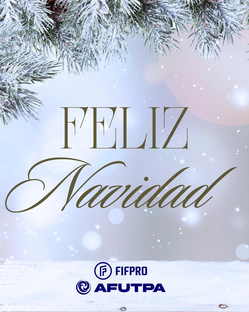 AFUTPA's tweet photo. La Asociación de Futbolistas Profesionales de Panamá, AFUTPA, les desea a todos una muy feliz navidad, llena siempre de alegría, paz y momentos especiales en compañía de sus seres queridos.

#afutpa https://t.co/3VBTZ5gzD6
