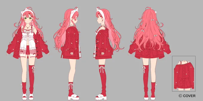 さくらみこさん 新衣装クリスマスライブ開催おめでとうございます ルームウェア衣装のデザインを担当させていただきました! よろしくお願いいたします #さくらみこ新衣装XmasLIVE