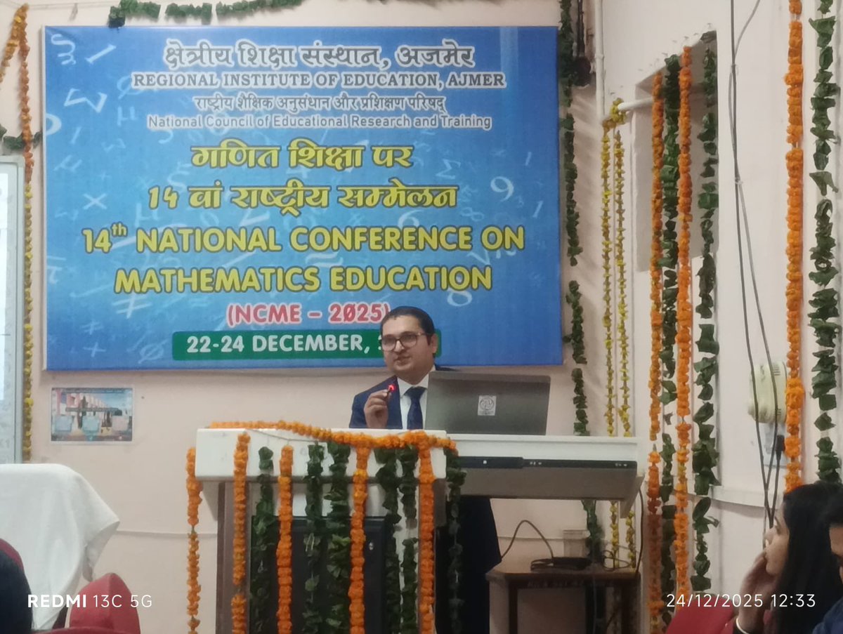 Rakesh_Ram__'s tweet photo. @ncert @cbseindia29 
Presenting my Mathematics research paper at NCERT, Ajmer was a truly enriching and rewarding experience. I am honored that this paper will be published in an NCERT journal, and that the abstract has already been included in the NCERT Ajmer souvenir. https://t.co/ySoCbqZg5t