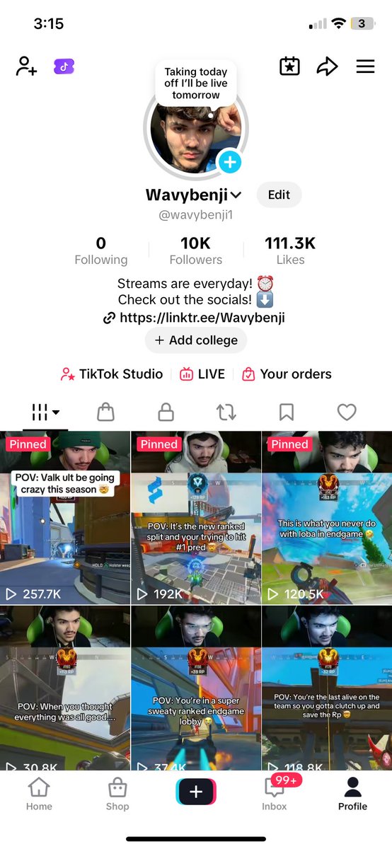 This moment will mean a lot to me I lost my old TikTok due to changing my phone number and losing login access also I moved out of my parents house taking a risk in myself and barely eating and scraping by twitch income now things are starting to turn around Thank God 🙏