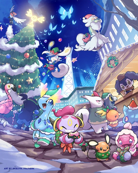 Lumiose Christmas Market Merry Christmas and Happy Holidays, everyone! #Pokemon #PokemonArt #PokemonLegendsZA