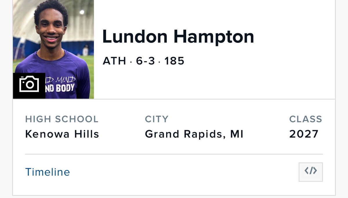 E_Matasovsky57's tweet image. First Pat Fitzgerald and Class of 2027 crystal ball has dropped. Lundon Hampton, the cousin of 2018 MSU team captain Khari Willis, is projected to MSU. 

Hampton has seen action at receiver and defensive back in high school.