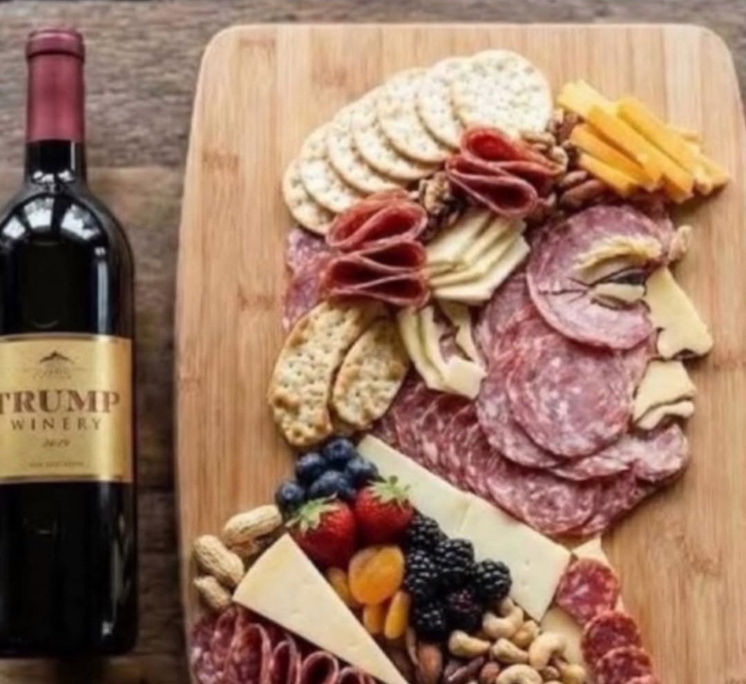 When you're in charge of the charcuterie board at your liberal family member's house this Christmas.