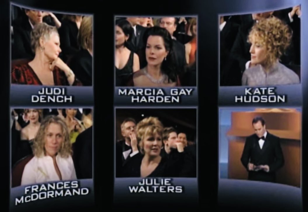 mrbrianrowe's tweet photo. Kate Hudson won at the Golden Globes

Frances McDormand won at Critics Choice

Julie Walters won at BAFTA

Judi Dench won at SAG

Marcia Gay Harden won at the Oscars

We should get this kind of chaos in an acting category EVERY YEAR https://t.co/Xy3xJvvYsi