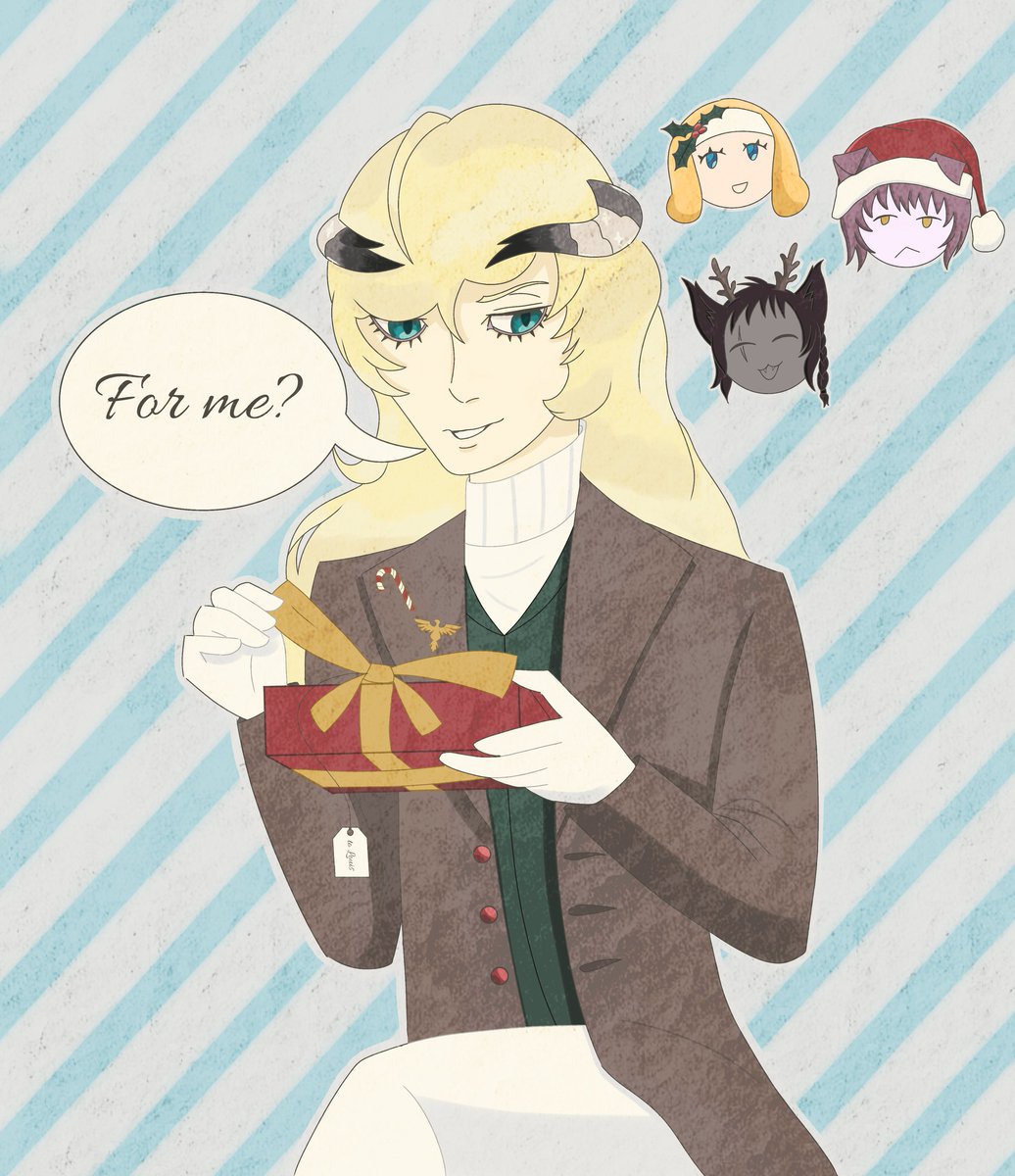 Metaphor Refantazio secret Santa for <a href="/dailyguiabern/">daily louis guiabern</a>. Hopefully, it's still the 25th for some of you, and that you all have/had a good Christmas ❤️💚