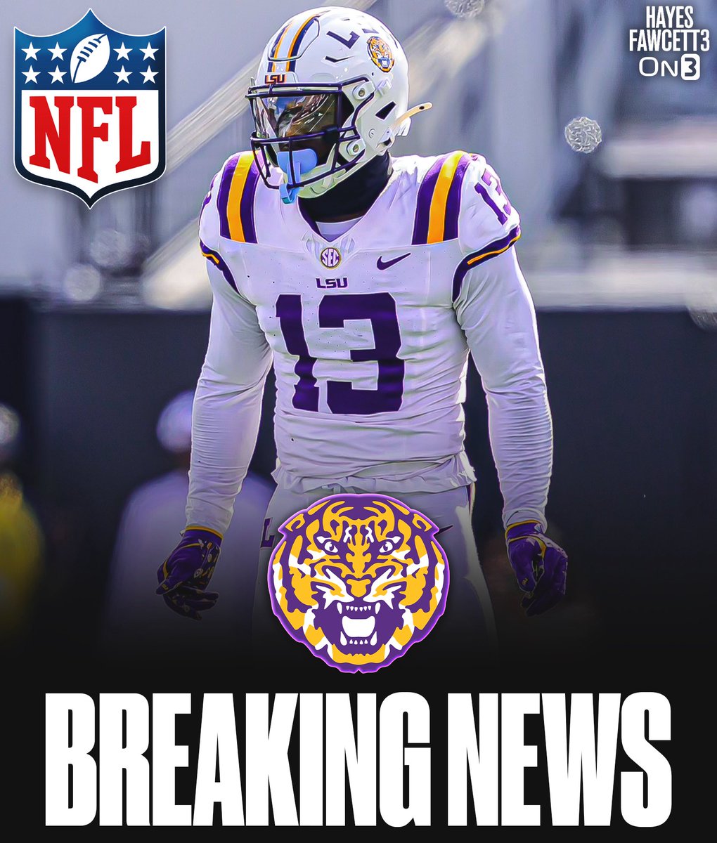 Hayesfawcett3's tweet image. BREAKING: LSU standout safety AJ Haulcy has declared for the NFL Draft, he tells @On3Sports

In his college career he’s totaled 346 tackles, 17 PD, 10 INT, and 4 FF

Was named a 1st Team All-American this season

on3.com/rivals/aj-haul…