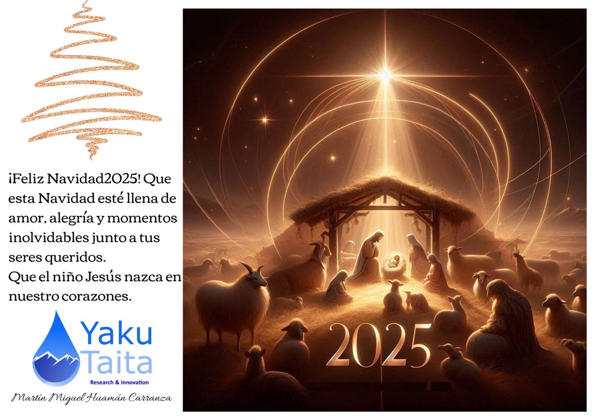 yakutaita's tweet photo. En esta Navidad, celebramos con alegría el nacimiento de Jesús, quien nos inspira a vivir con amor, solidaridad y paz; y renovar nuestro compromiso de seguir contribuyendo al desarrollo de la ingeniería y la investigación con dedicación, creatividad e integridad
#Yakutaita https://t.co/3ABFQ6Q8vZ