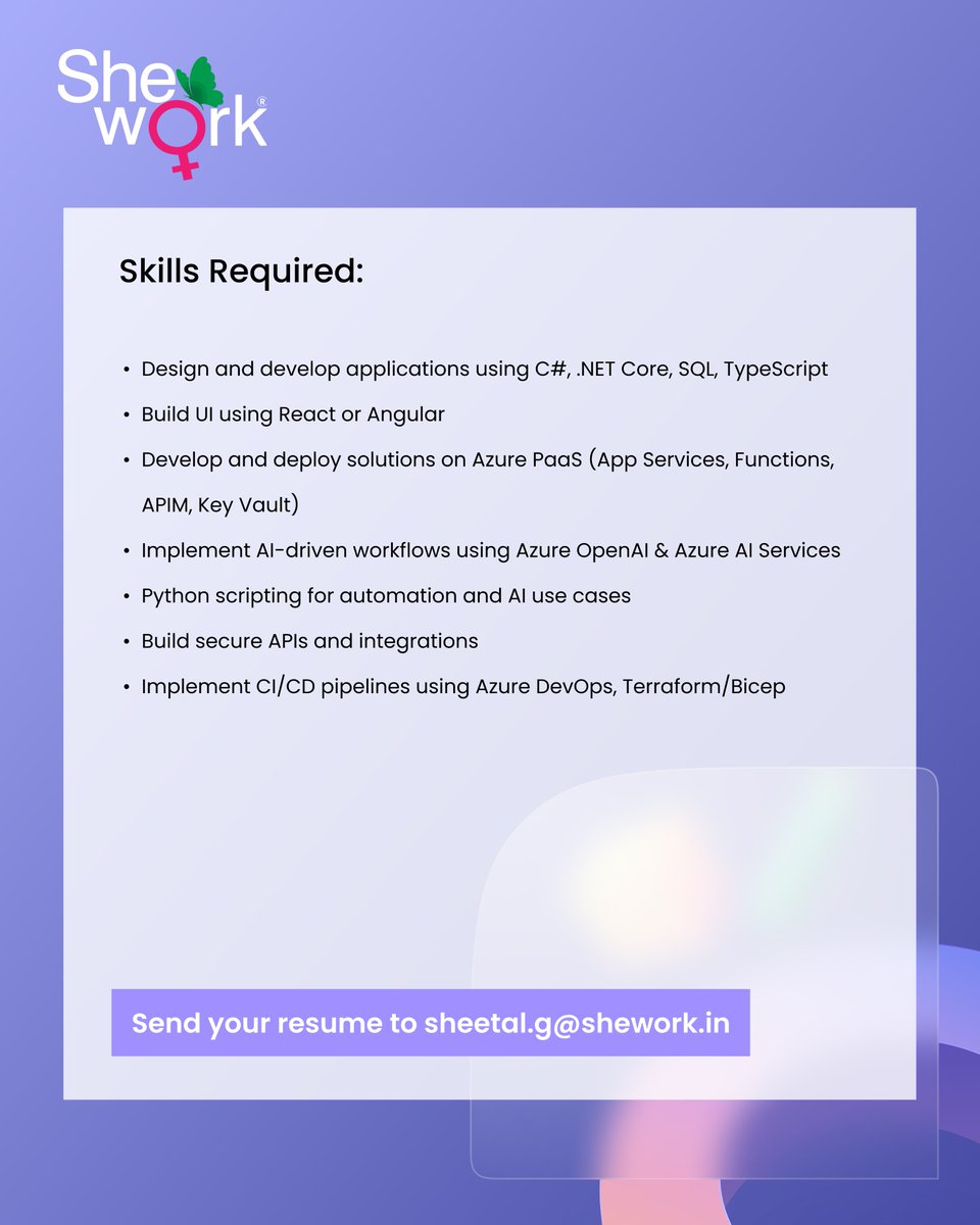 SheWork.in tweet media