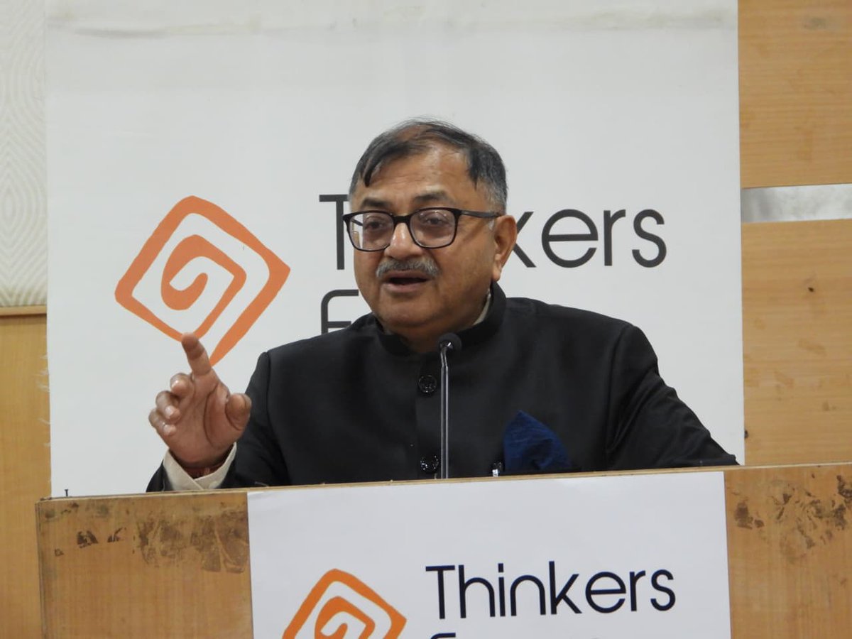 ThinkersForums's tweet photo. Former Rajyasabha MP, Columnist Sri Tarun Vijay @Tarunvijay delivered 8th Atal Bihari Vajpayee Memorial Lecture at BMS Engineering College, Basavanagudi, Bengaluru. Academicians and Public Intellectuals attended the event. https://t.co/HbRStr4c5n