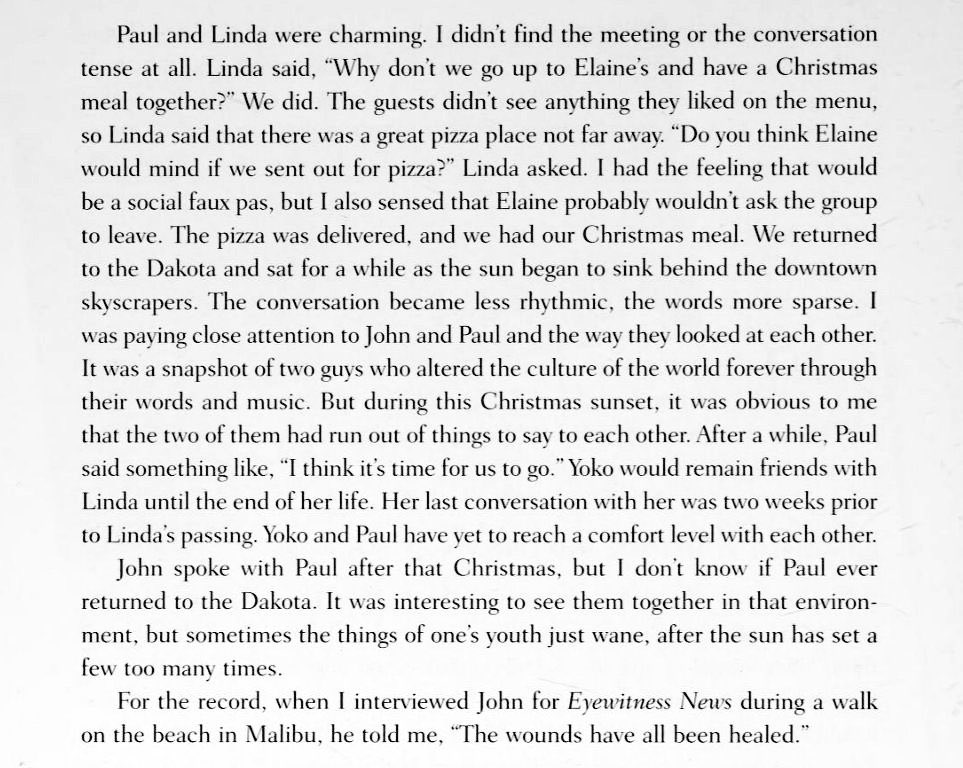 Did you know that the Lennons and the McCartneys spent Xmas celebrations together in the 70s? 

From the books "John Lennon: The New York Years" and "Memories of John Lennon", told by Bob Gruen and Elliot Mintz respectively