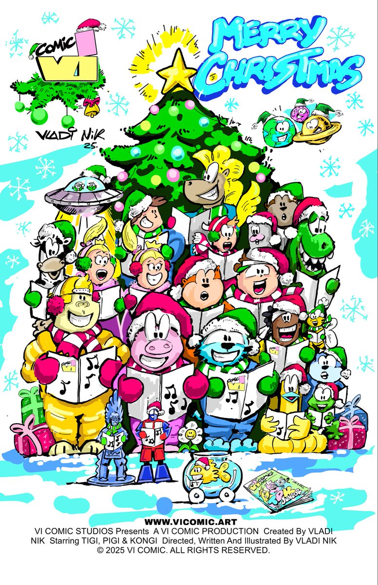 TigersViComics's tweet photo. Merry Christmas! 🎄✨
Spread the color. Share the joy.
#MerryChristmas #VICOMICS #ArtLife #SpreadTheColor #ShareTheJoy #CreativeWorld https://t.co/yOQmqTifDb