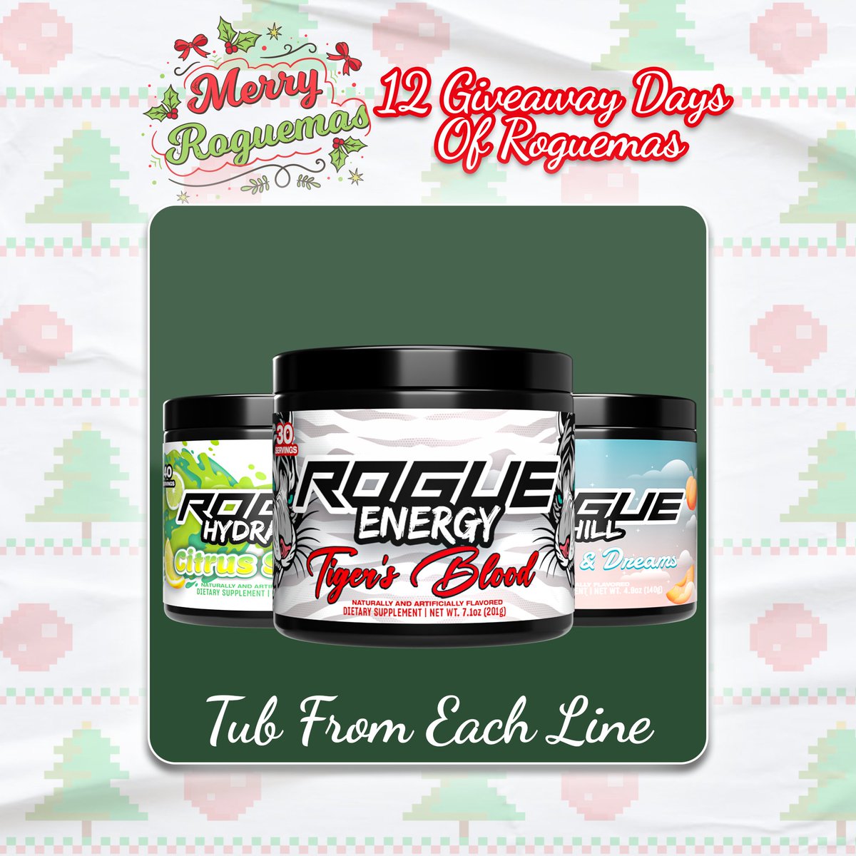 🎄12 DAYS OF ROGUEMAS!🎄

Winner will be announced TOMRROW! Make sure your DMs are open!!! 

How to Enter:  
✅Like  
✅Comment 
✅Retweet 
✅Follow Us