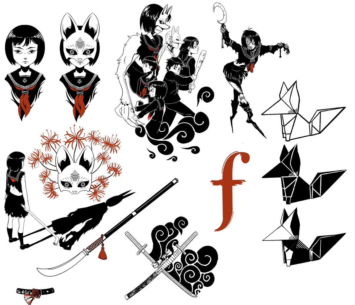 Silent Hill F was awesome!
J’ai dessiné des fanarts pour en faire des flashs pour le Noël du frangin weecket tattoo!
#silenthillƒ  #hinakoshimizu @konami <a href="/cncnpi/">加藤小夏</a>