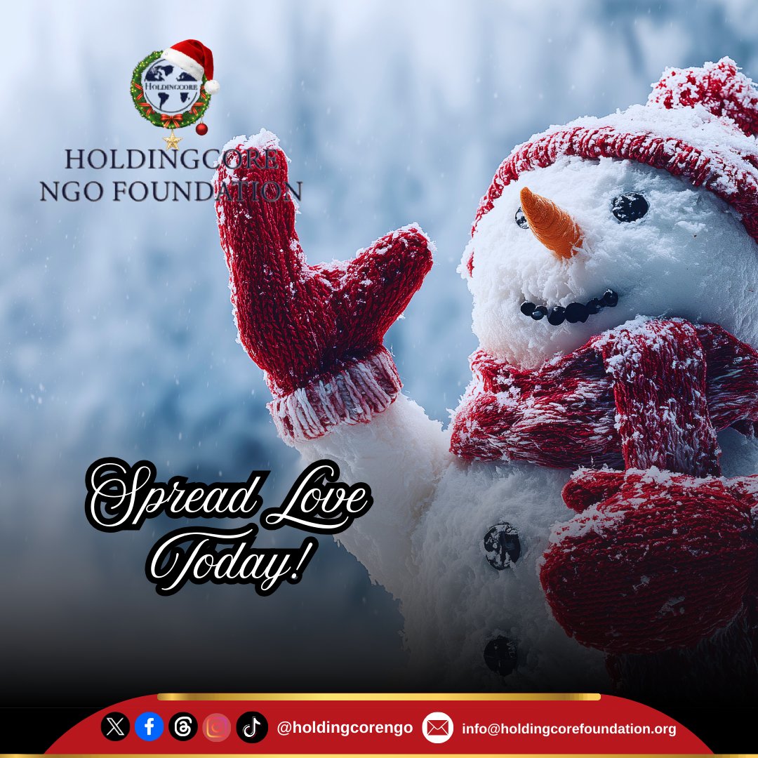 Holdingcorengo's tweet image. Let your heart be open, your words be kind, and your presence be felt.

 #PureLove #HoldingcoreEMPFoundation #ChristmasSpirit #GoodVibesOnly