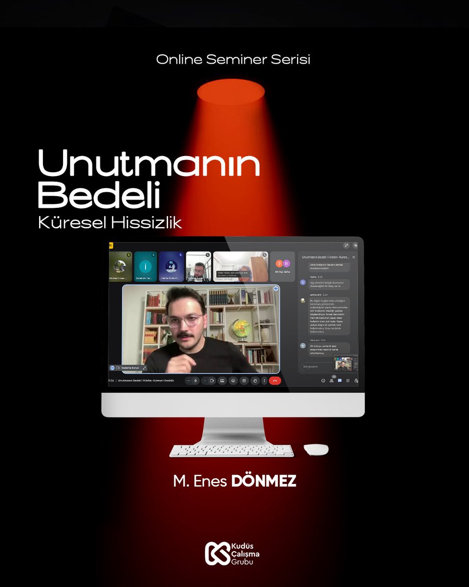 “Unutmanın Bedeli: Küresel Hissizlik” başlıklı online seminer, M. Enes Dönmez’in katılımıyla başarıyla gerçekleştirildi. Programa ilgi gösteren tüm katılımcılara teşekkür ederiz.

#unutmanınbedeli #filistin