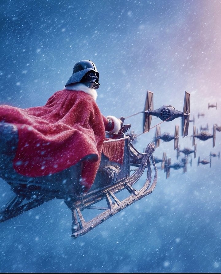 Lord Vader wishes you all a very Merry Christmas 🎄