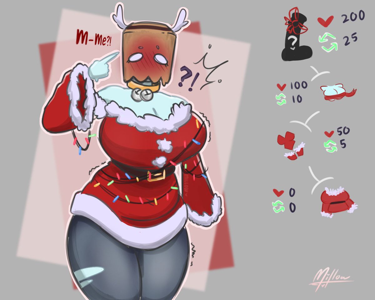 MillowMallow's tweet photo. Better late than never, huh?~

To celebrate the end of the year, I decided to finally open a dedicated art account, and what better way to kick things off than a little strip game?~

Maybe this could be the start of something new . . .

And of course, Happy Holidays :) https://t.co/jNTnyqst71