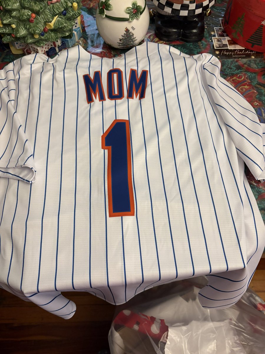 My son got me a <a href="/Mets/">New York Mets</a> jersey for Christmas. Doesn’t look like I’ll be traded anytime soon. See you Opening Day⚾️