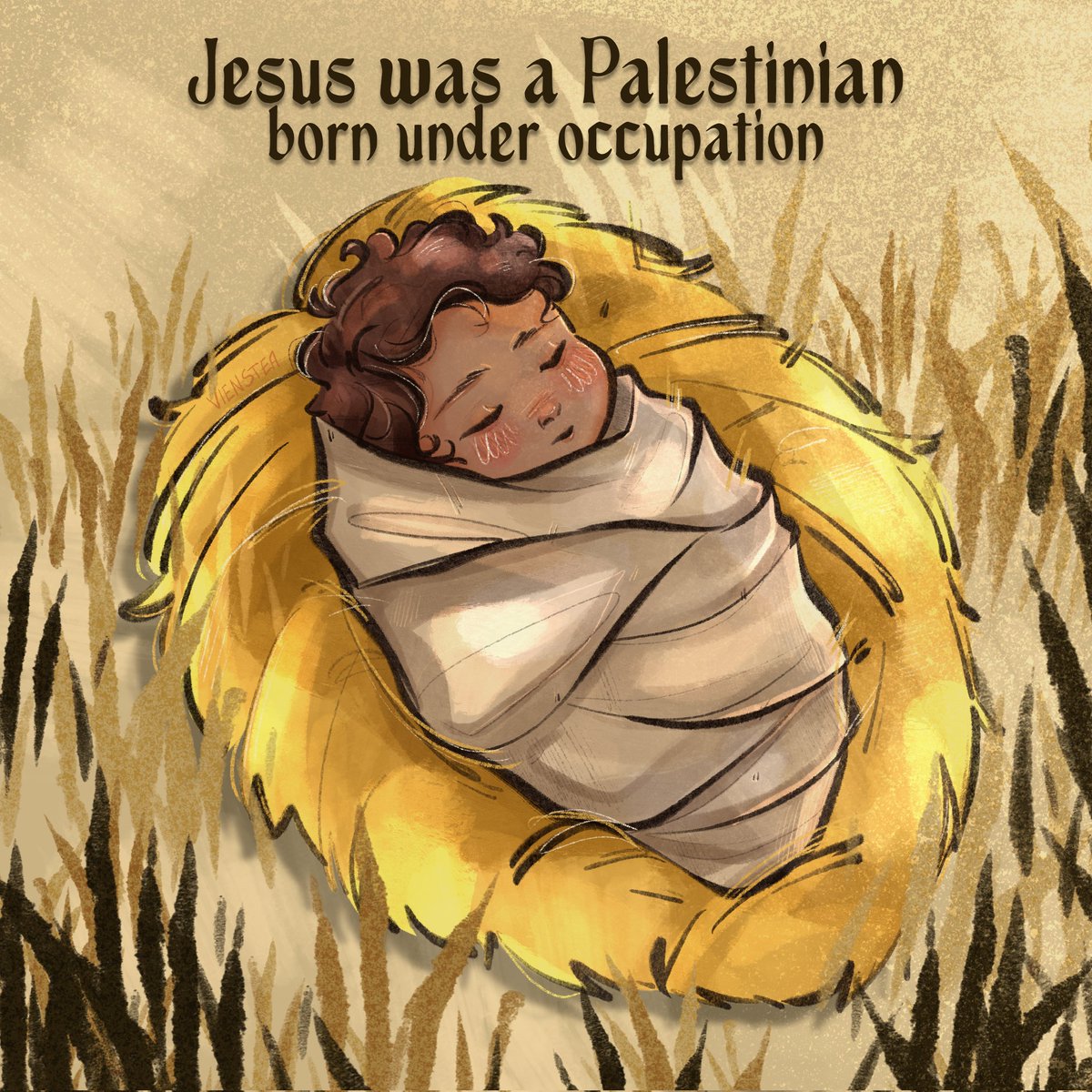 vienstea's tweet photo. I've been inspired by the words of @theslowfactory and @GretaThunberg 🌱
"Praying for the children of Palestine is not enough, we must end the occupation."
#freepalestine #2025christmas #jesuswaspalestinian https://t.co/XswSSZHy0K
