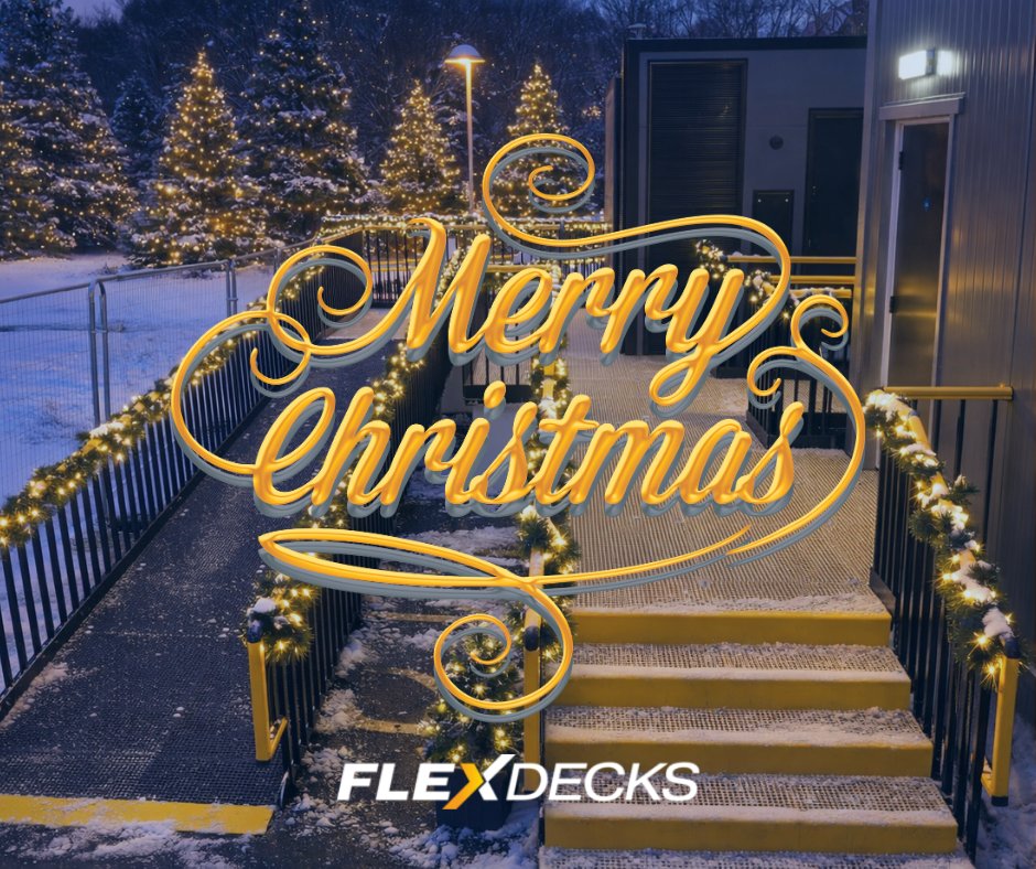 flexdecks's tweet photo. A little holiday cheer goes a long way. ✨
From all of us at FlexDecks, wishing you a season filled with comfort, access, and celebration. https://t.co/P8yBRItt91
