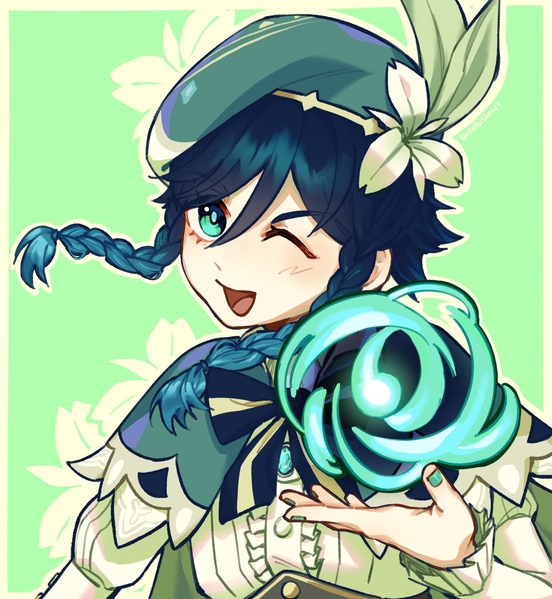 bindhisheart's tweet photo. christmas gift for @Ventilover6292 
#GenshinImpact #venti https://t.co/F5iYDIHq2k