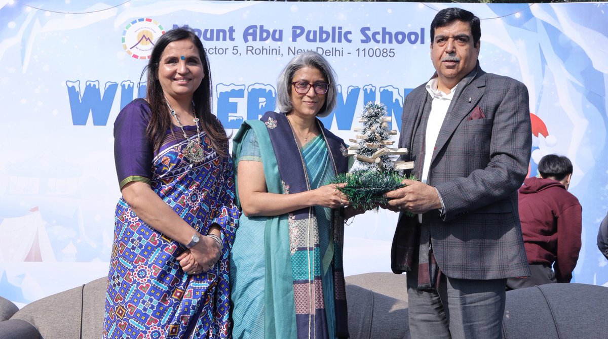 JyotiAroraMtAbu's tweet photo. Absolute honour to host H.E. Ms. Mahashini Colonné, Hon’ble High Commissioner of Sri Lanka to India, as Chief Guest at Winter Winks 2025, the Annual Winter Festival of @MtAbuSchool Delhi.

Grateful for the gracious presence and insightful interactions, reflecting the enduring spirit of Indo–Sri Lankan friendship. A bright winter afternoon marked by celebration, warmth, and festive cheer. 🇮🇳🤝🇱🇰✨☀️ @Mahishini @SLinIndia