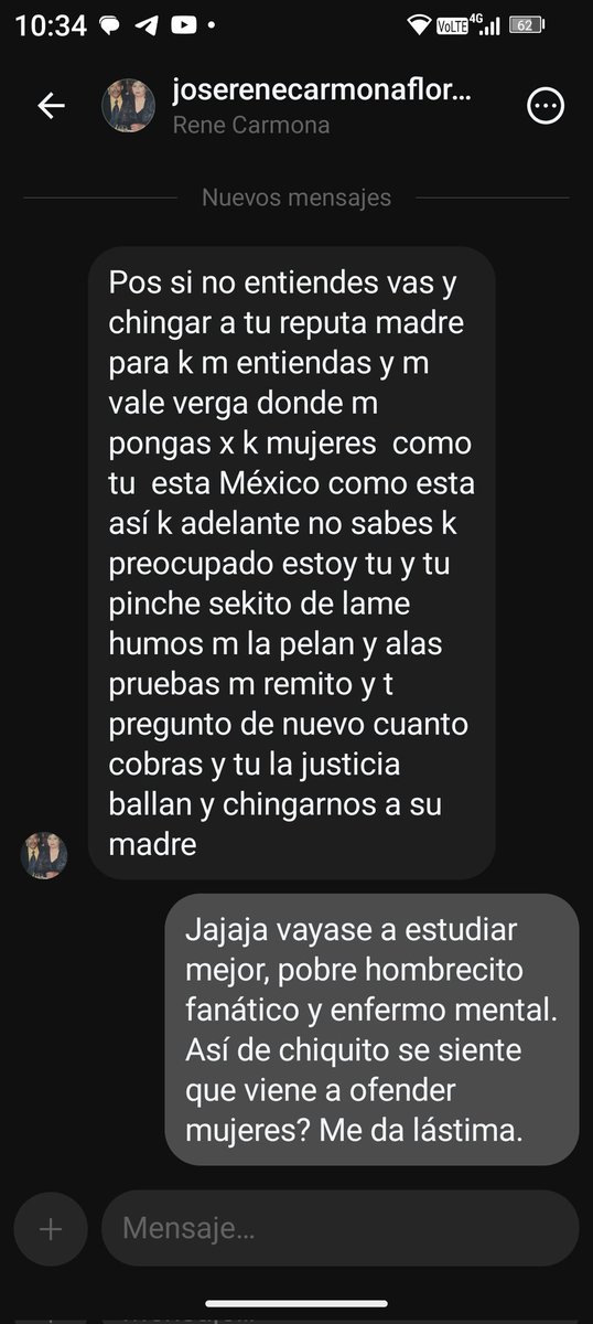 Alets_Baez's tweet photo. Ya tengo otro hater 😂 y dice que me va a encontrar @joserenecarmonaflores un viejito misógino, grosero y fanático. Hace mucho que no me tocaba uno así 🤣🤣 https://t.co/gtP7xR5zOm
