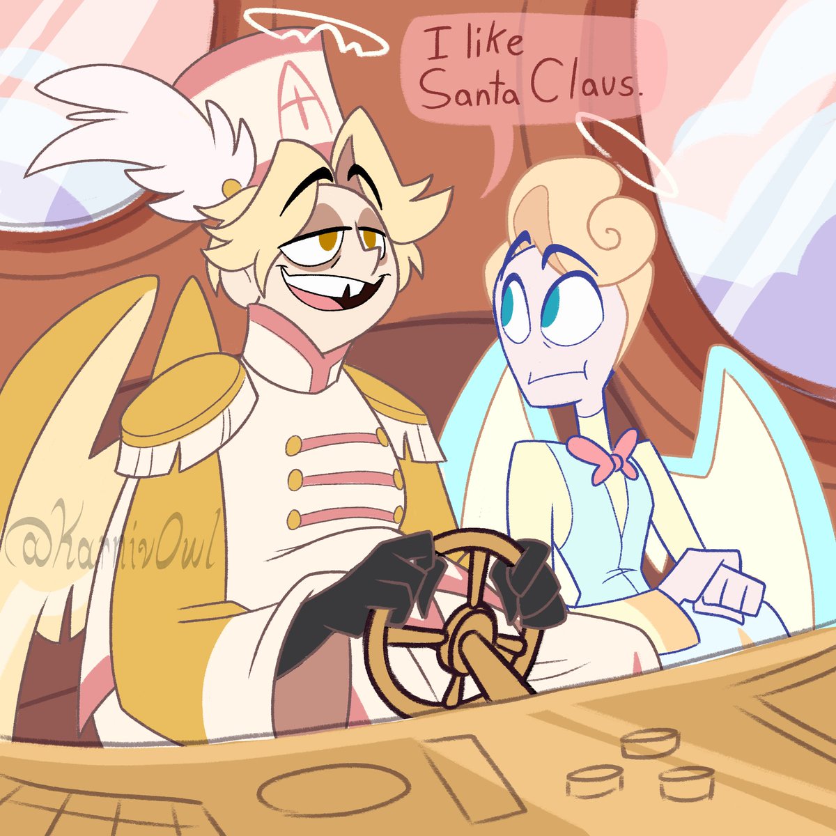 Merry Christmas have a SpongeBob reference

#HazbinHotel #HazbinHotelFanart #HazbinHotelAbel #HazbinHotelSaintPeter