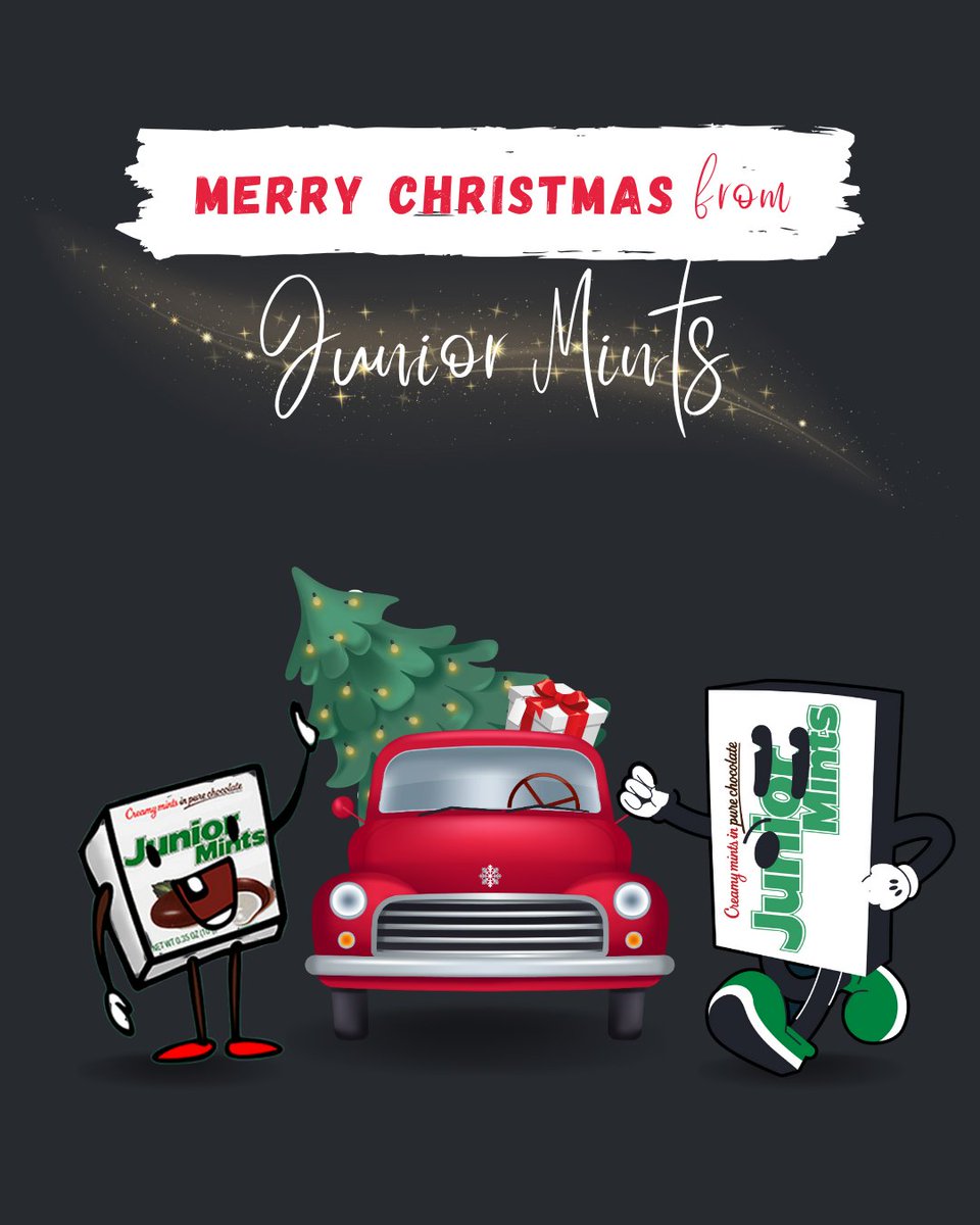 JuniorMints's tweet image. 🎄✨ Wishing you a Merry Christmas filled with joy, laughter, and of course, delicious Junior Mints!   #MerryChristmas #JuniorMints #HolidayJoy #SweetMoments