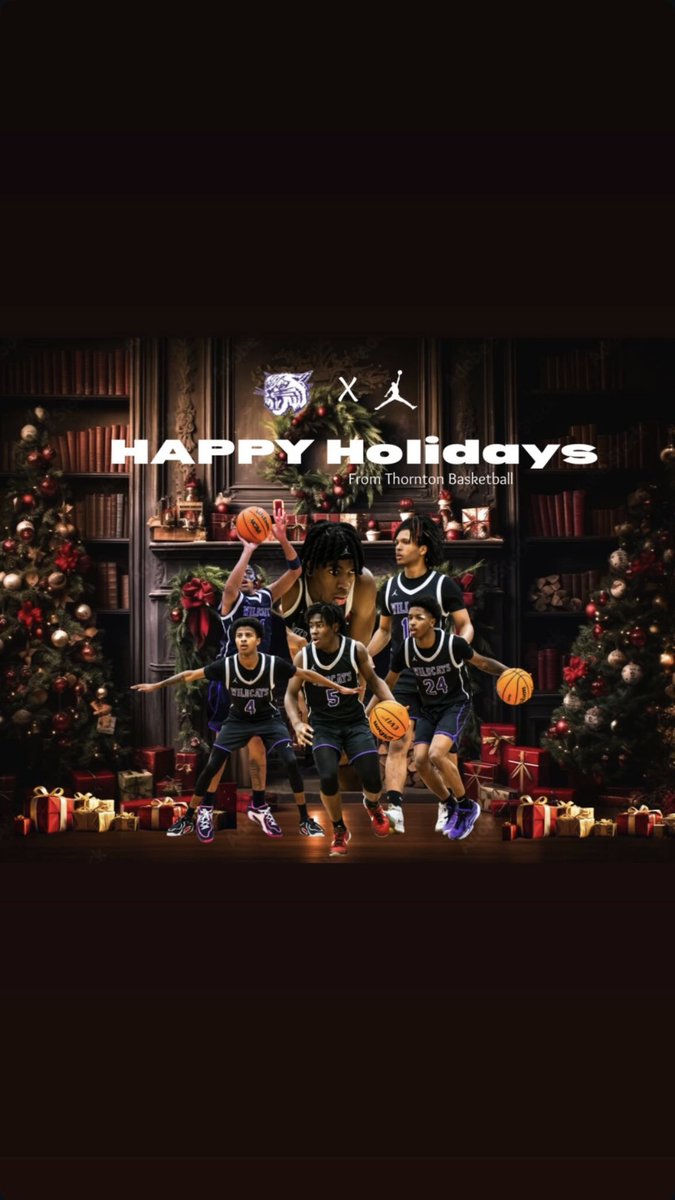 ThorntonBBall's tweet photo. Merry Christmas 🎄🎁 from the Thornton Wildcat family to yours.

#TTHS https://t.co/bEdnpfEh4g