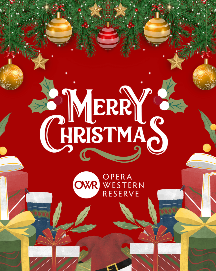 OperaWReserve's tweet photo. Merry Christmas from Opera Western Reserve! 🎄🎁 https://t.co/JcKYHqWjbs