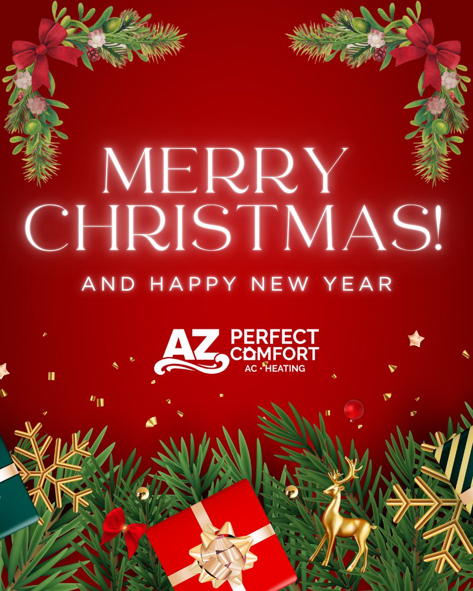 🎄✨ Merry Christmas from all of us at AZ Perfect Comfort! We’re so grateful for another year of keeping Phoenix homes cozy, cool, and perfectly comfortable. Wishing you peace, joy, and all the comfort you deserve this holiday season. ❤️💚

📞 602-789-3000

#MerryChristmas