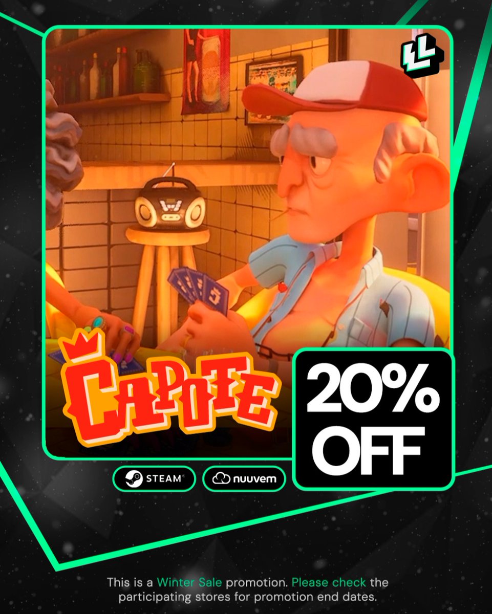 Smell that? Yeah! Christmas 🎅

And you know what goes great with it?
Capote 20% OFF, packed with a cozy Christmas update 🎄

Skip the family lunch! The bar is open 🍻