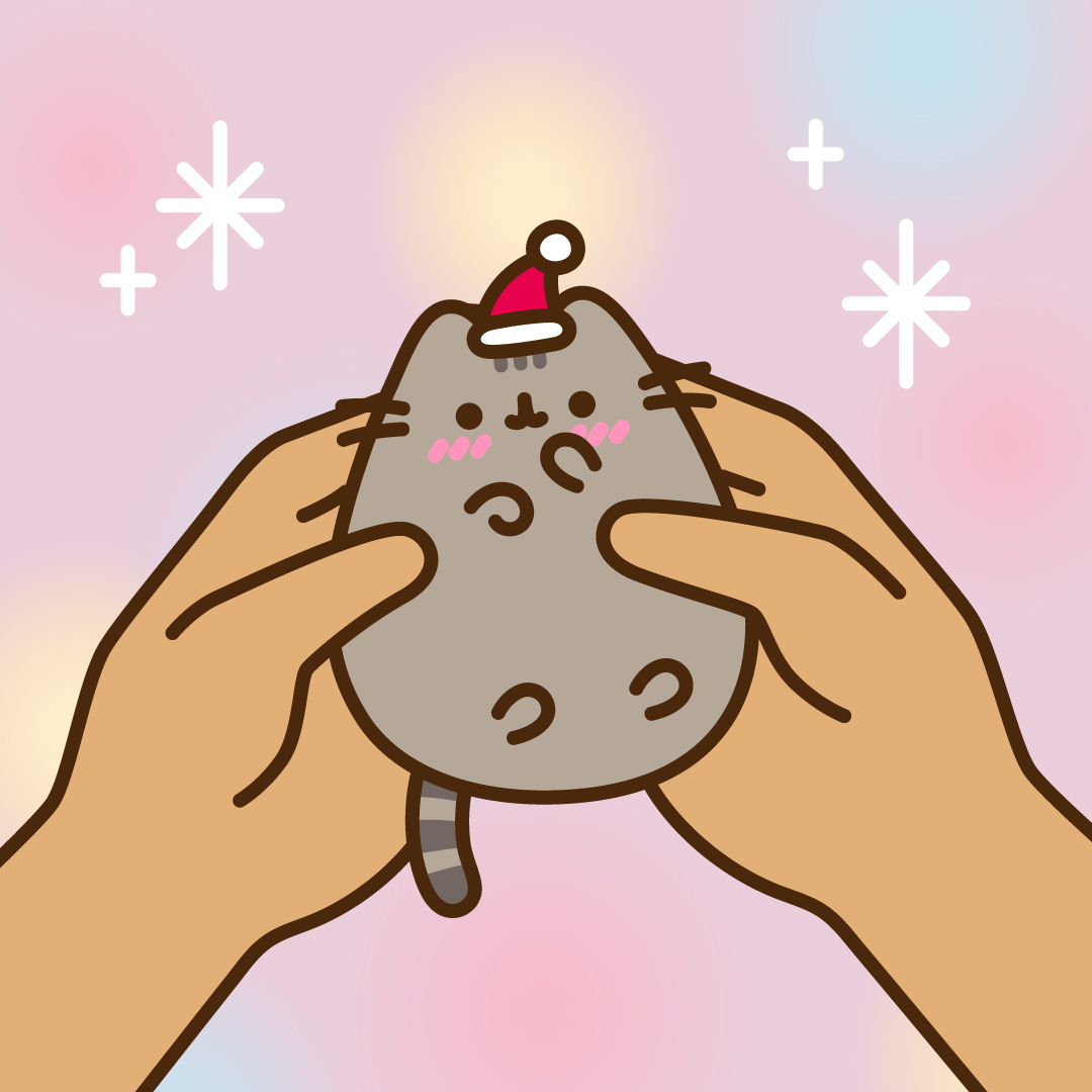 Pusheen's tweet image. Have yourself a merry little Pusheen✨🎁💖