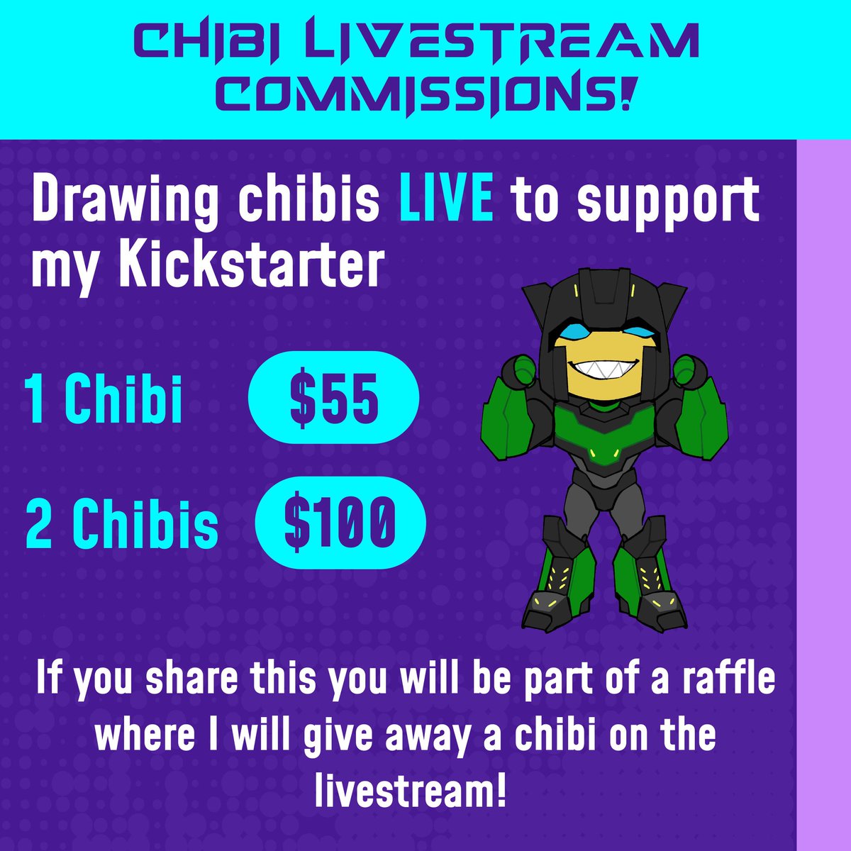 I’m opening Chibi Livestream Commissions to help fund my Kickstarter 💖 Friday 2nd! 3PM CST
15 slots • DM to claim!