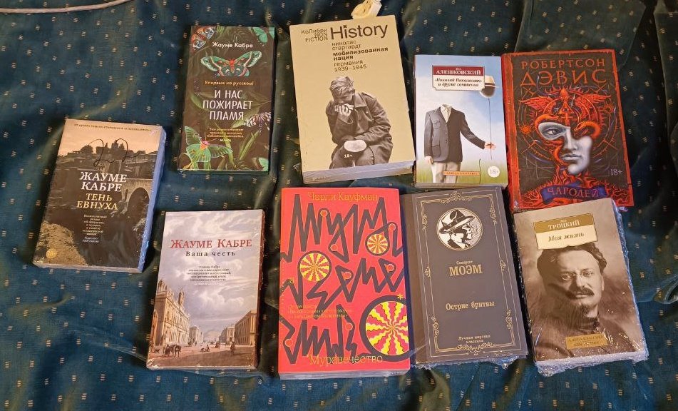 iKenFly's tweet image. Та-дам!! 
Вот такой новогодний подарок я себе решил сделать. 
Вверху в середине – Мобилизованная Нация, новое издание в мягкой обложке, давно хочу эту книжку, ну и весь Жауме Кабре что был на озоне за какие-то смешные деньги.