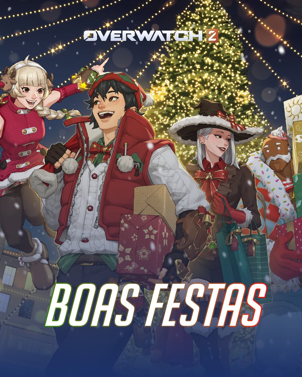 OverwatchBrasil's tweet image. Hoje é dia de celebração, de confraternização e também para aproveitar com Overwatch 2! 🏆

Desejamos a todos boas festas! 🎄