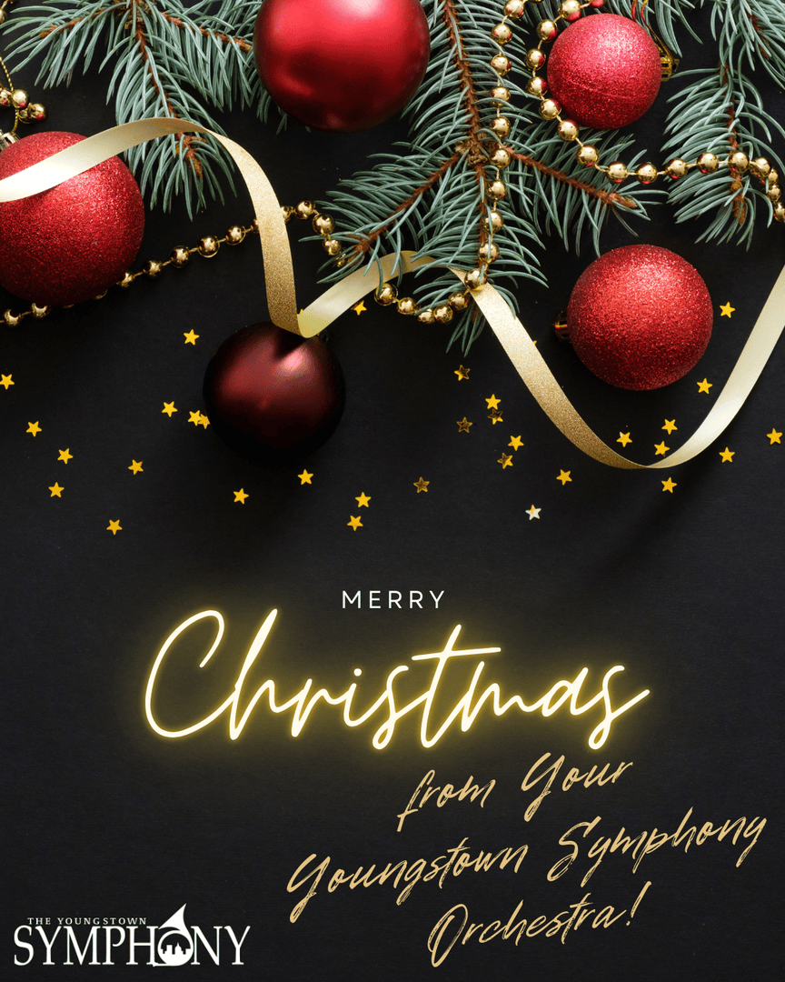 yo_symphony's tweet photo. Merry Christmas and Happy Holidays from the Youngstown Symphony! 🎄🎁

We wish everyone a happy, fun, and safe celebration! ✨✨✨ https://t.co/AOd6bkIpiD