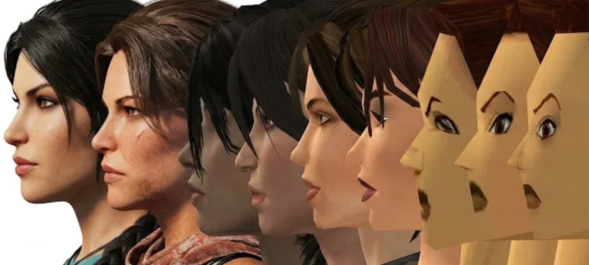immashootyouxx's tweet image. Lara Croft's evolution