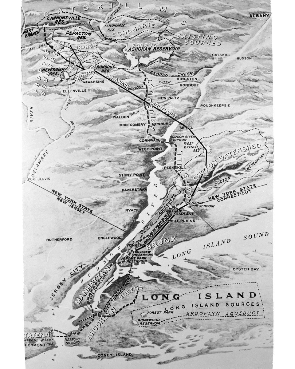 NYCWater's tweet photo. For over a century, maps have helped us understand where the champagne of tap water comes from. 1917 > 1939 > 1952 > 2025
https://t.co/2pPb1FSr92. #tbt #Cheers! https://t.co/cF87lLjbqL